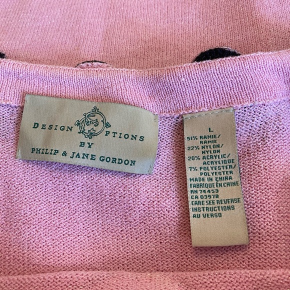 Design Options by Philip & Jane Gordon Size Large Pink with Roses - Picture 3 of 8